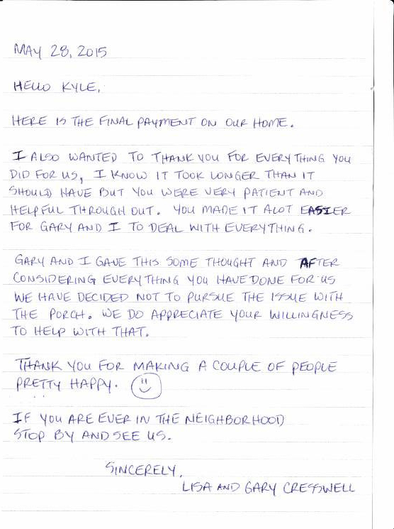 Creswell family new home review